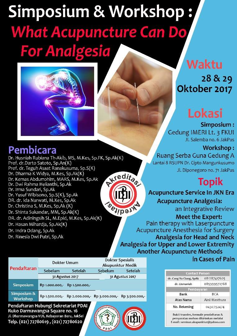 What Acupuncture Can Do for Analgesia - Perhimpunan Dokter Spesialis Akupunktur Medik Indonesia